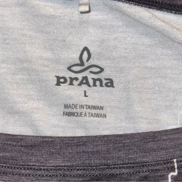 Prana Women's Gray Dress soft dots large - Picture 2 of 16